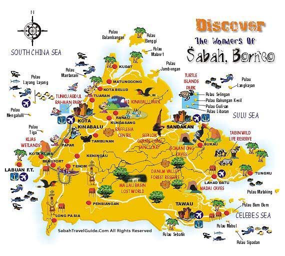 Malaysia Map Directory and Malaysia Map Information collection: Sabah