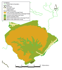 Malaysia Sabah- Maliau Basin Forest Map view
