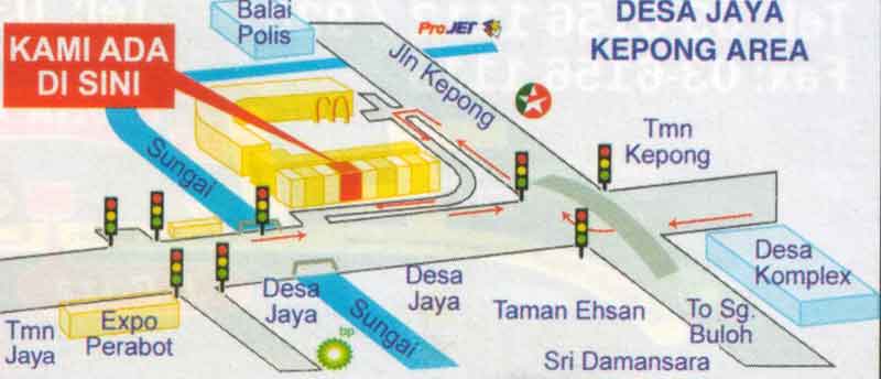 Kepong location map
