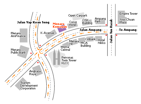 Kuala Lumpur City Center location map