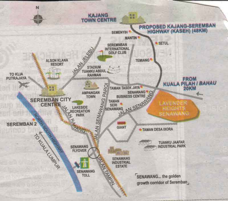Senawang Map location map