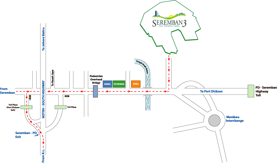 Seremban3 Map location map
