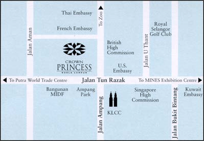 Cross Pricess Hotel location map