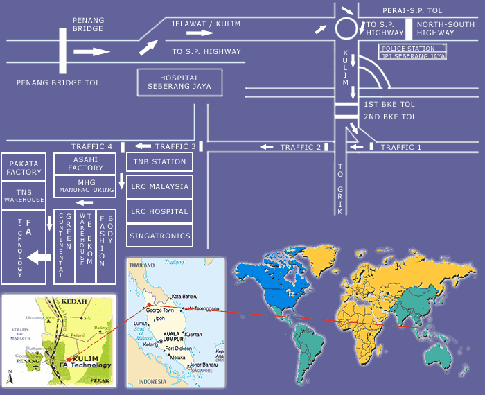 Kulim Map location map