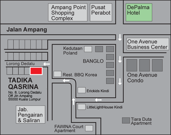 Ampang point map