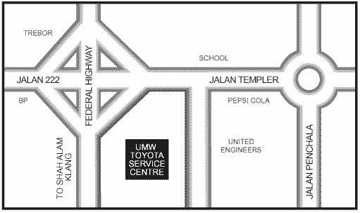 Jalan Templer Map location map