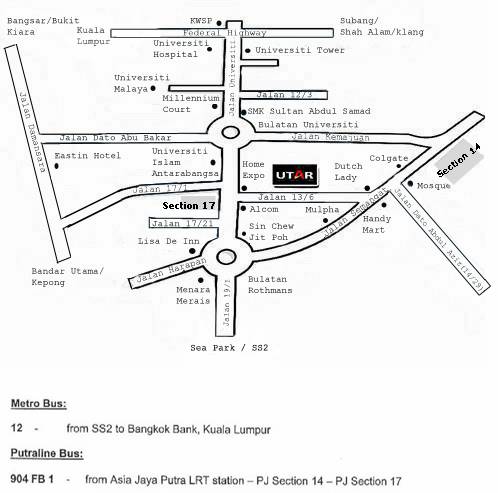 Petaling Jaya Section 17 Map location map
