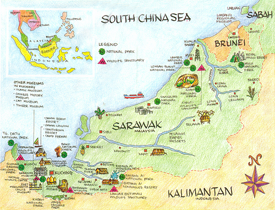 Sarawak map