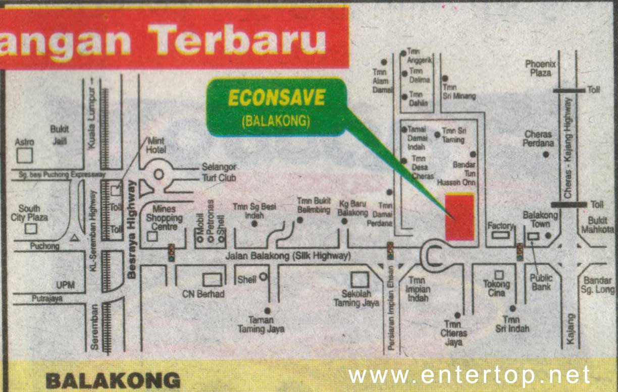 Balakong Map location map