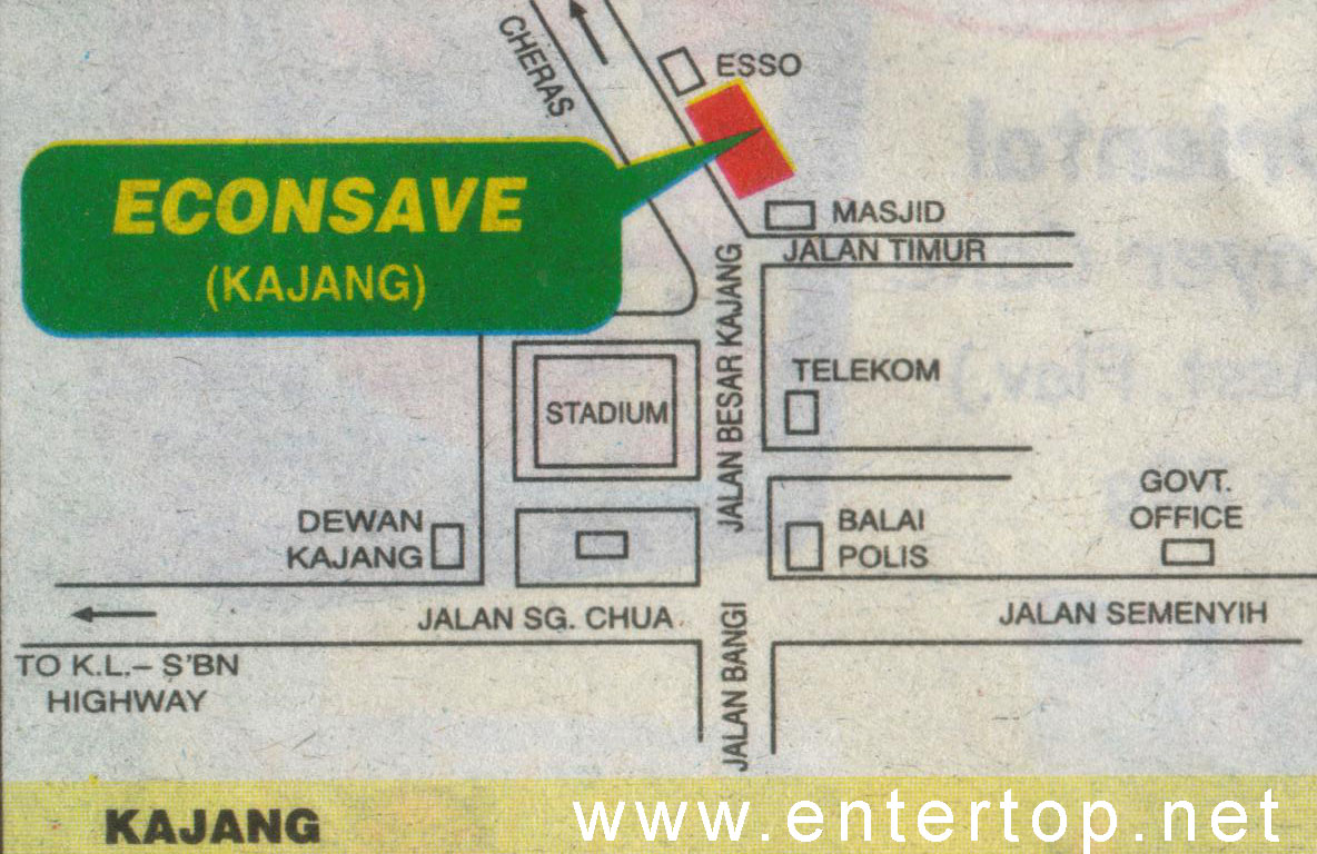 Kajang location map