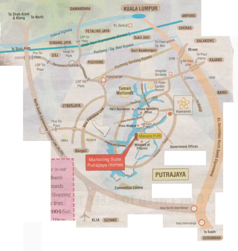 Putrajaya Map location map