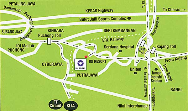 Putra Jaya map location map