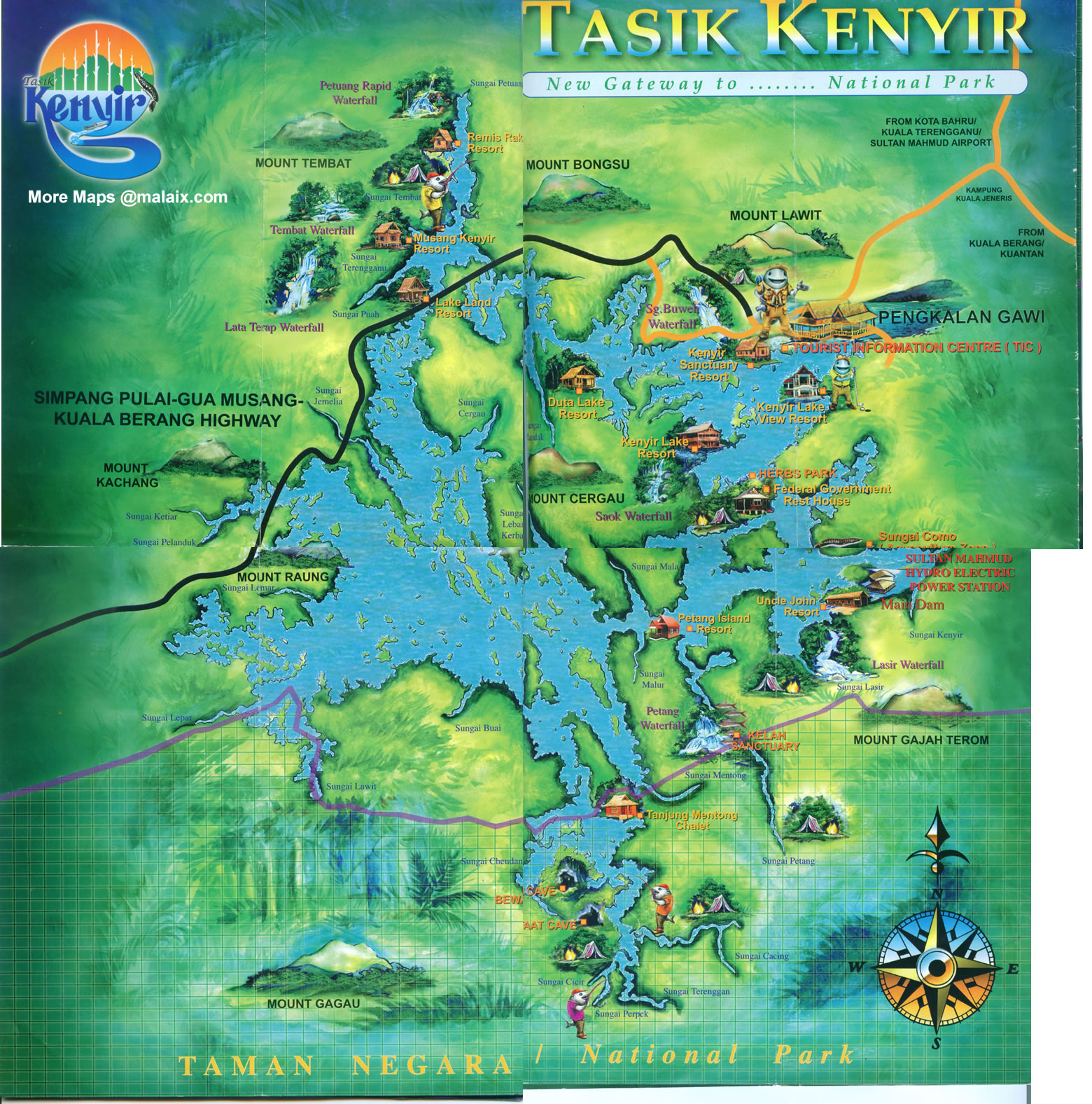 Kenyir Lake Map