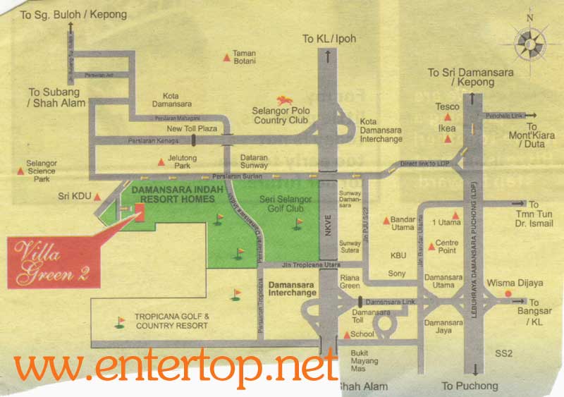 Damansara location map