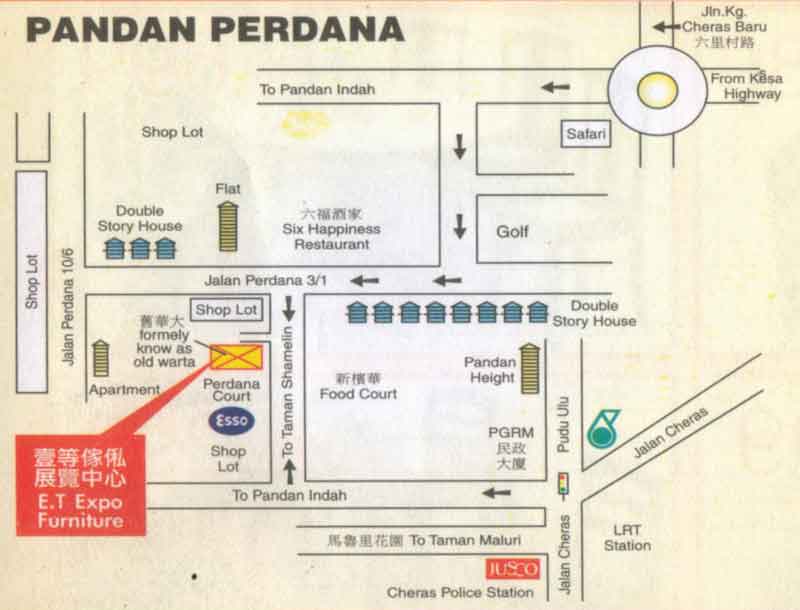 Pandan Perdana Map location map