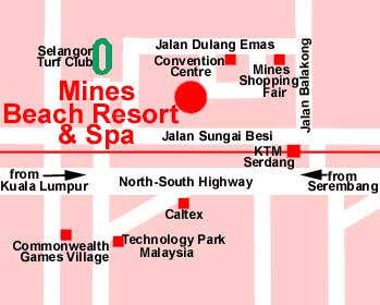 North South Highway location map