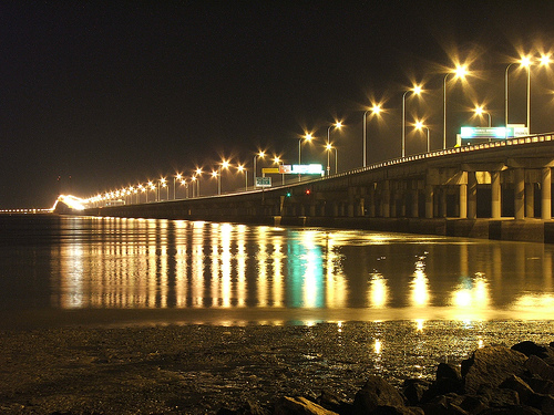 Night View Penang Bridge